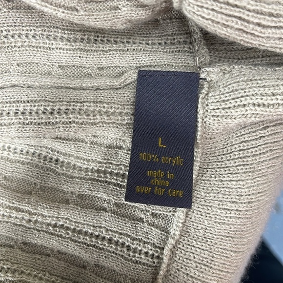 Outback Red oatmeal Fairy Ruffle open front w/hook & eye Cardigan Women Large - Picture 8 of 10